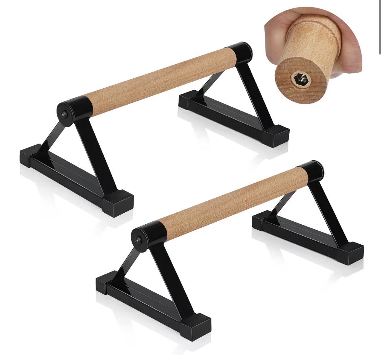 Wooden parallettes for bodyweight training